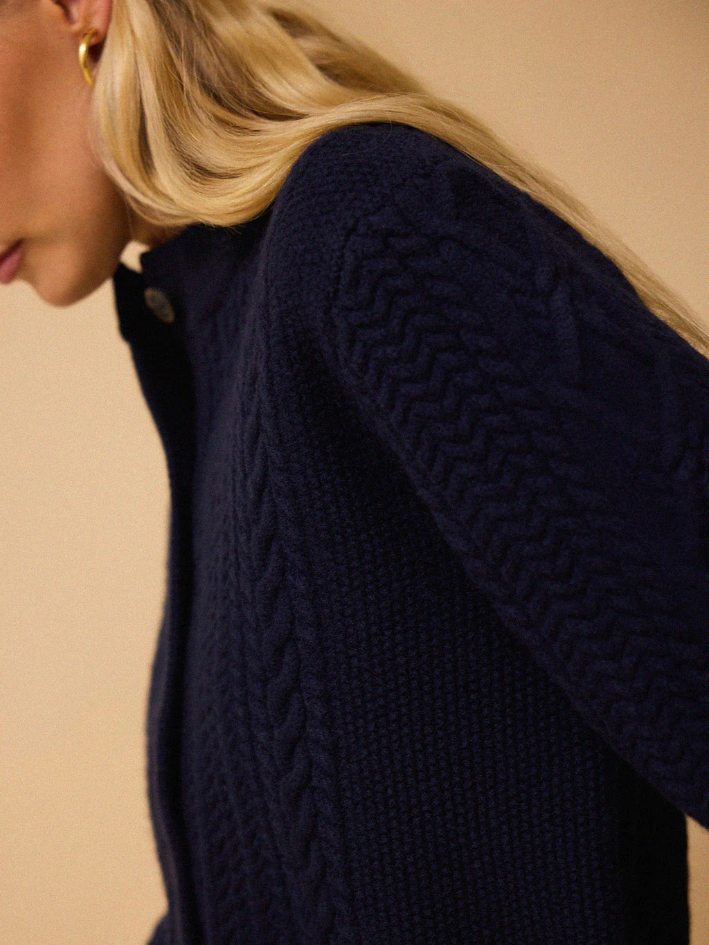Blair Cable Knit Merino Cardigan