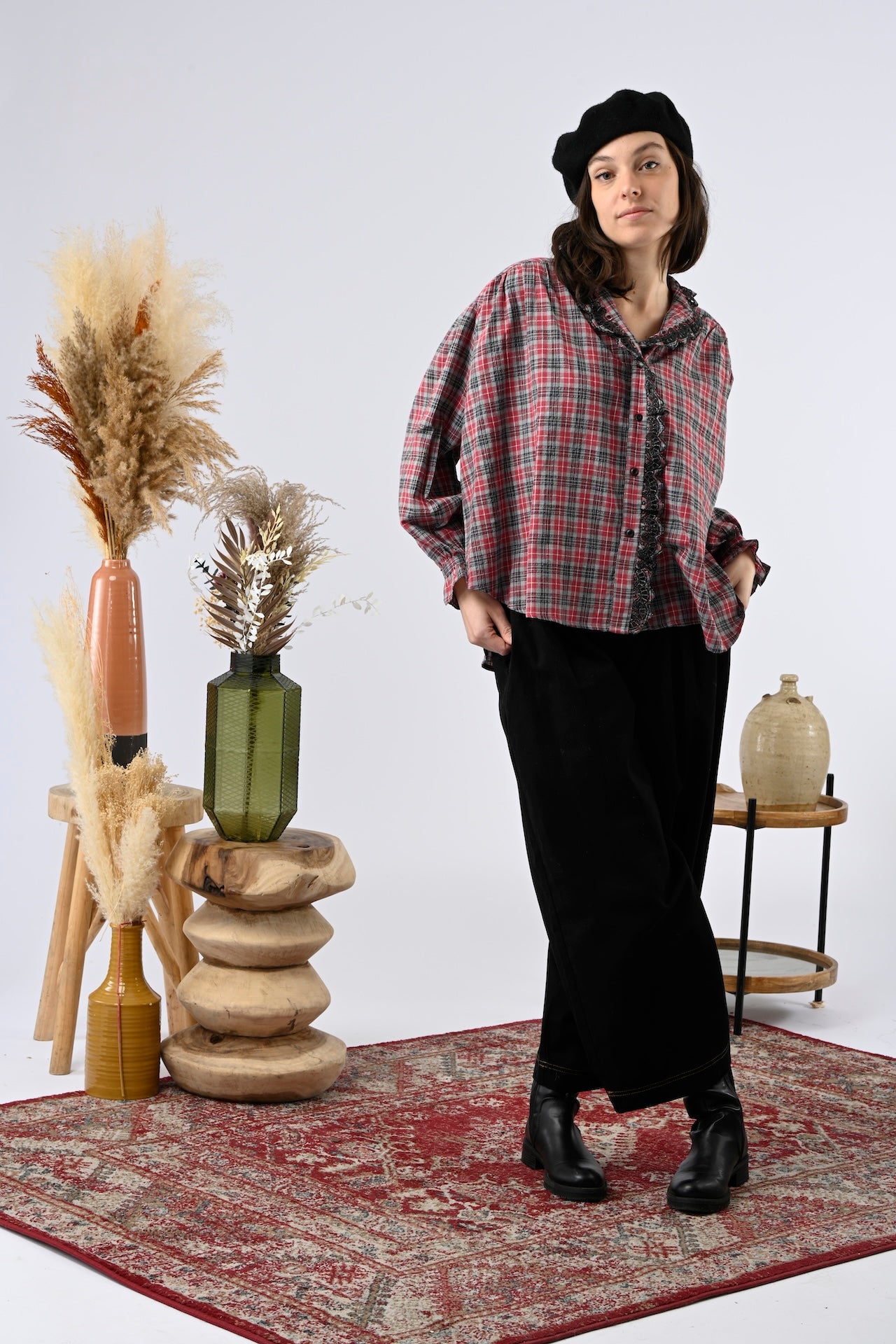 Orfeo Montana Shirt – Carreaux Celadon