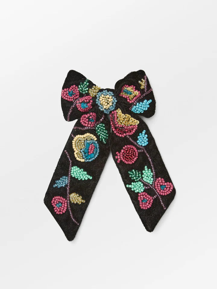 Beck Sondergaard Black Velvet Bow Hair Clip
