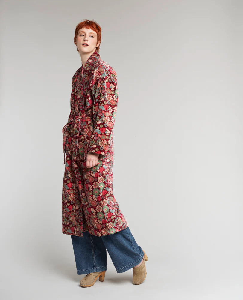 Les Touristes Long Kimono Velvet – Molly Burgundy