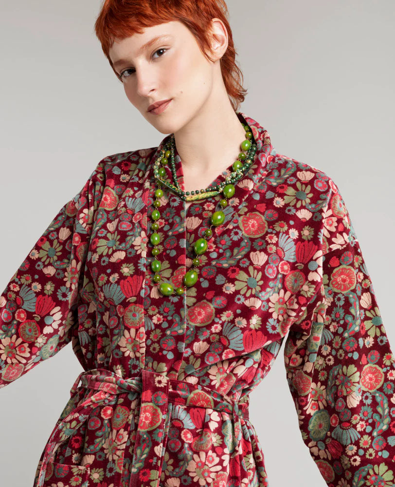 Les Touristes Long Kimono Velvet – Molly Burgundy