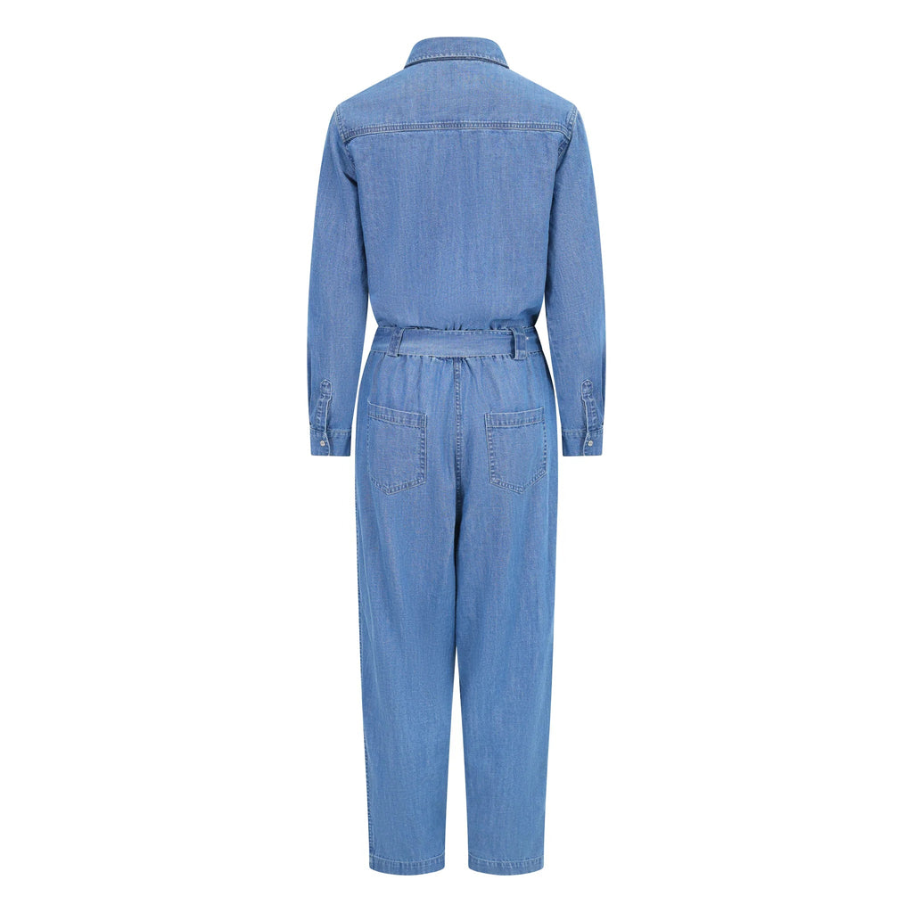 One Collective Urmia Utility Jumpsuit – Medium Blue Denim