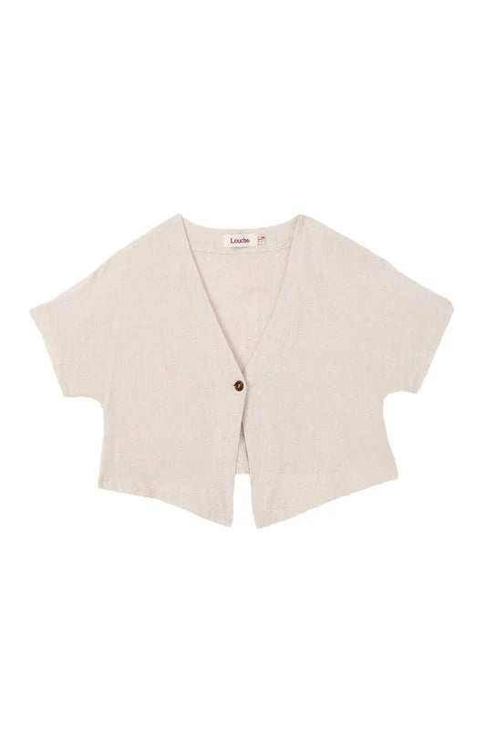 Cloe Linen Mix Waistcoat Top