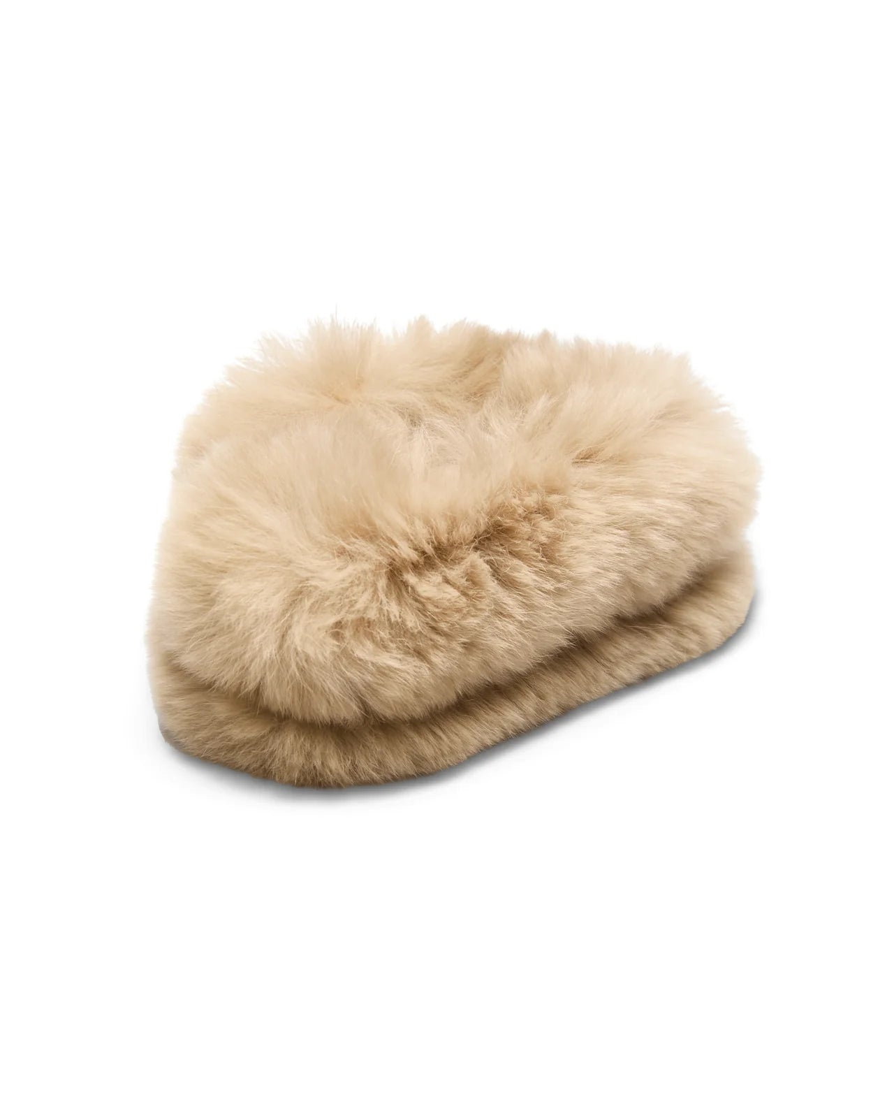 Fluffy statement hair clip in soft faux fur
