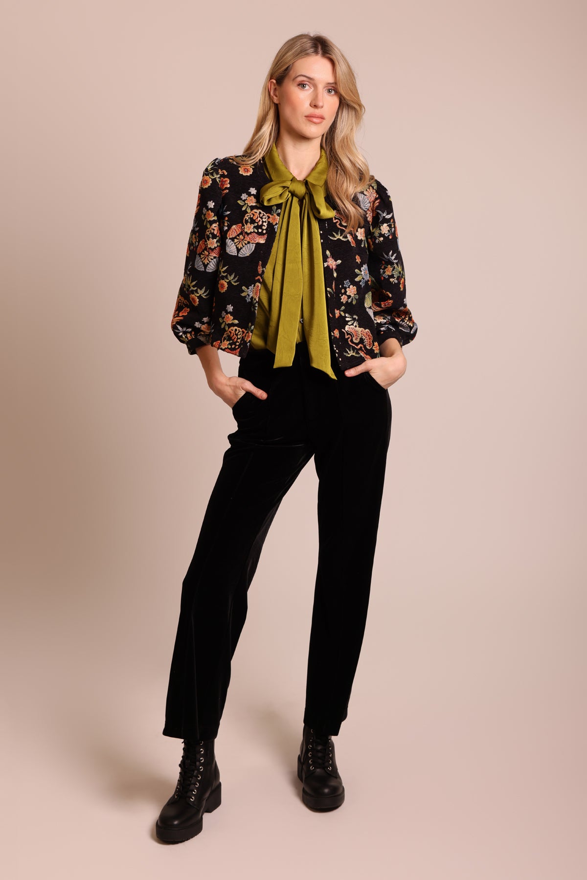 Traffic People Fleeting Fools Paddle Jacket – Embroidered Cropped Jacket