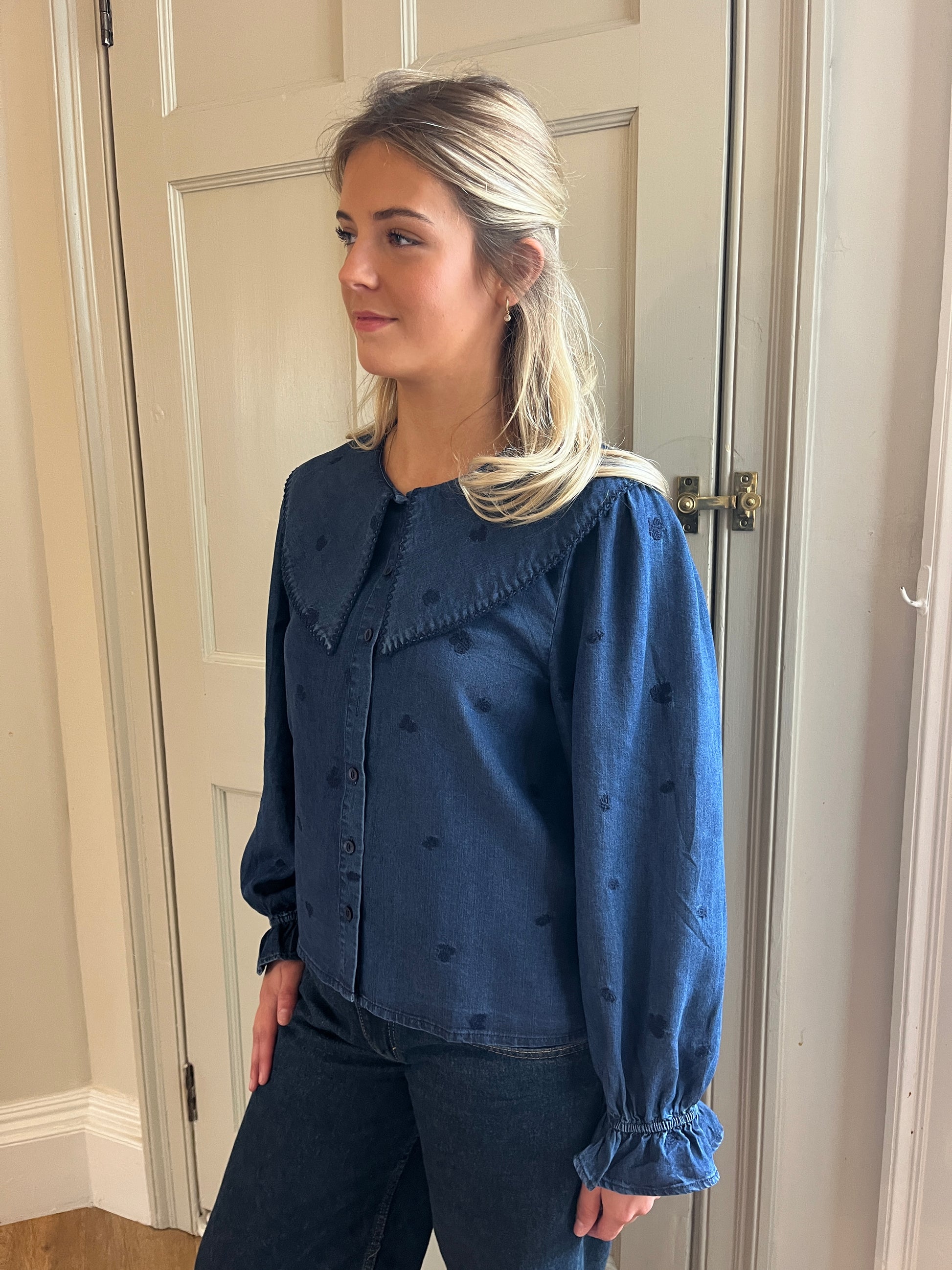Orfeo Arizona Chambray Cotton Blouse
