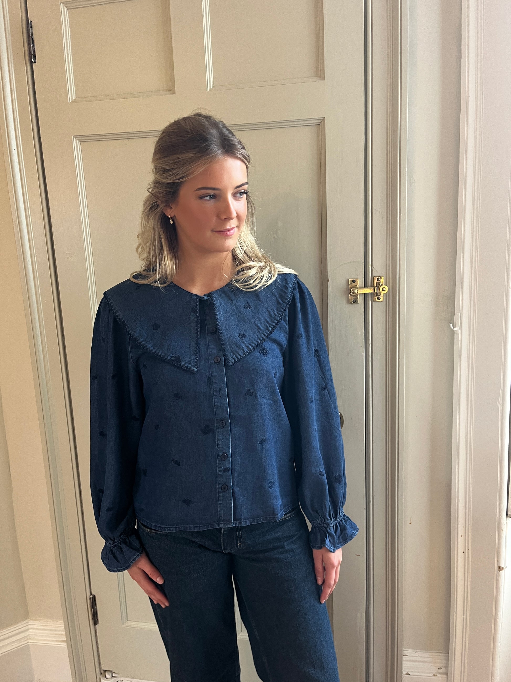 Orfeo Arizona Chambray Cotton Blouse