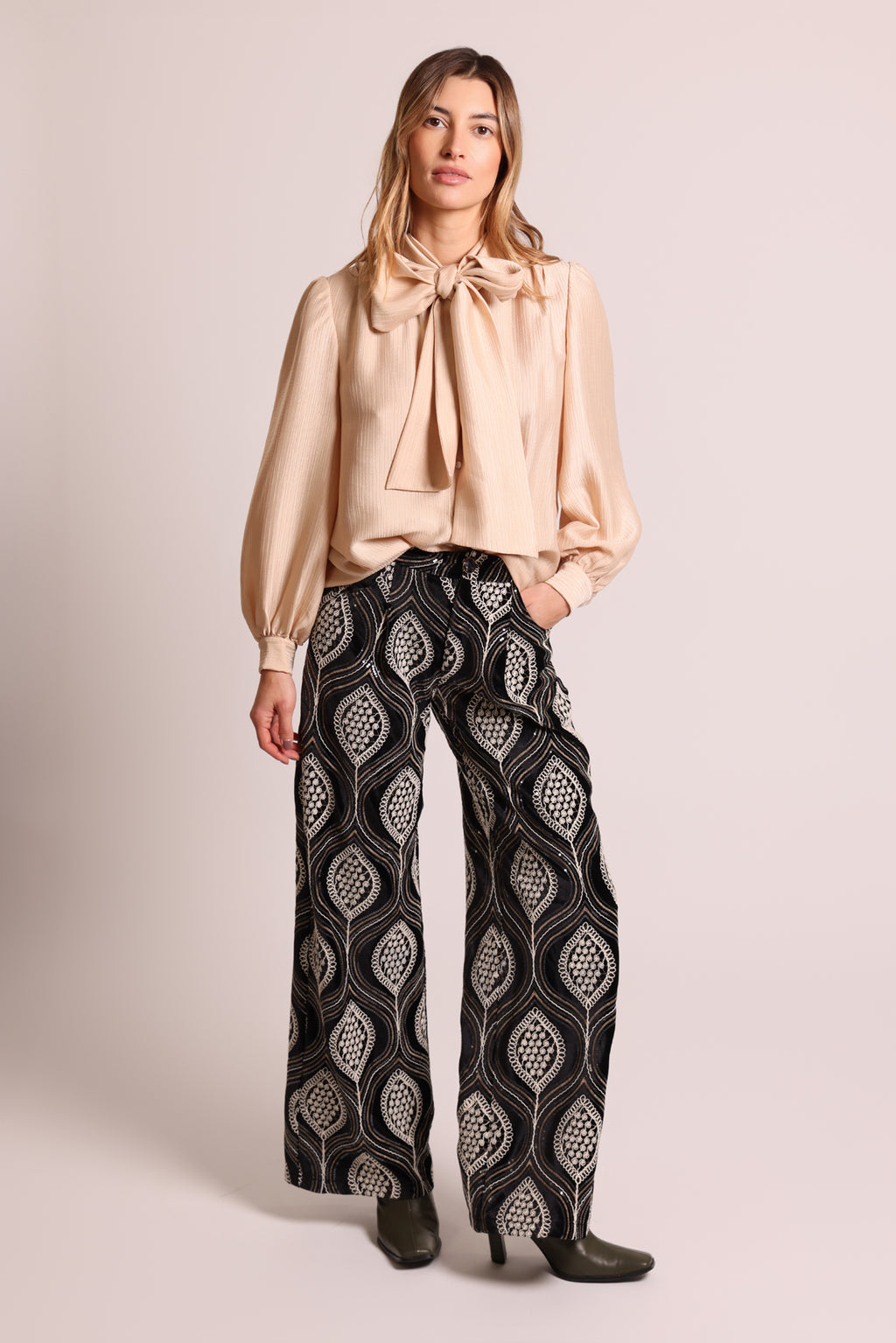Traffic People Love and Anarchy Lulu Trousers – Baggy Wide-Leg Cotton Trousers