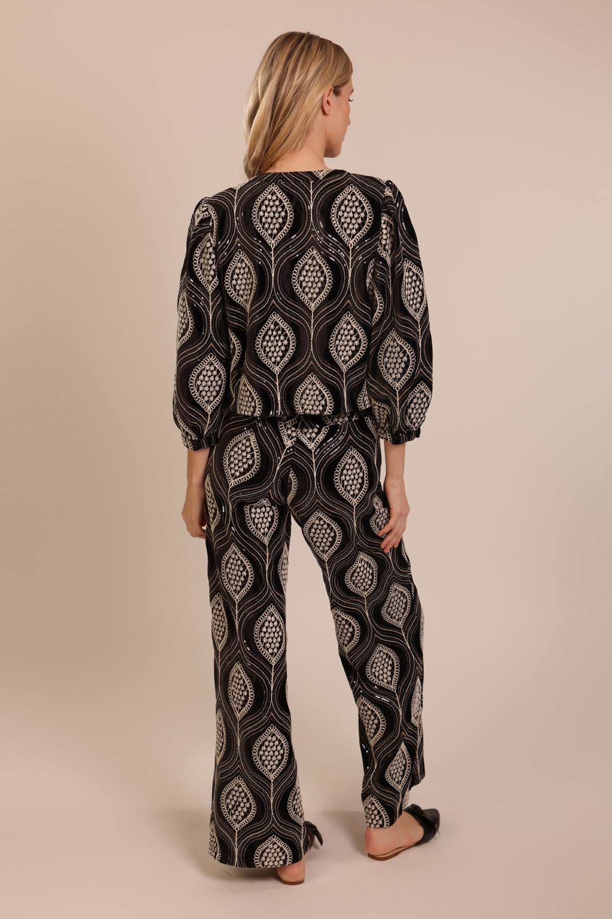 Traffic People Love and Anarchy Lulu Trousers – Baggy Wide-Leg Cotton Trousers