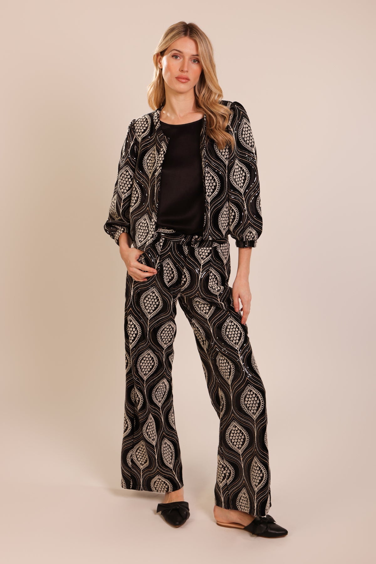 Traffic People Love and Anarchy Lulu Trousers – Baggy Wide-Leg Cotton Trousers