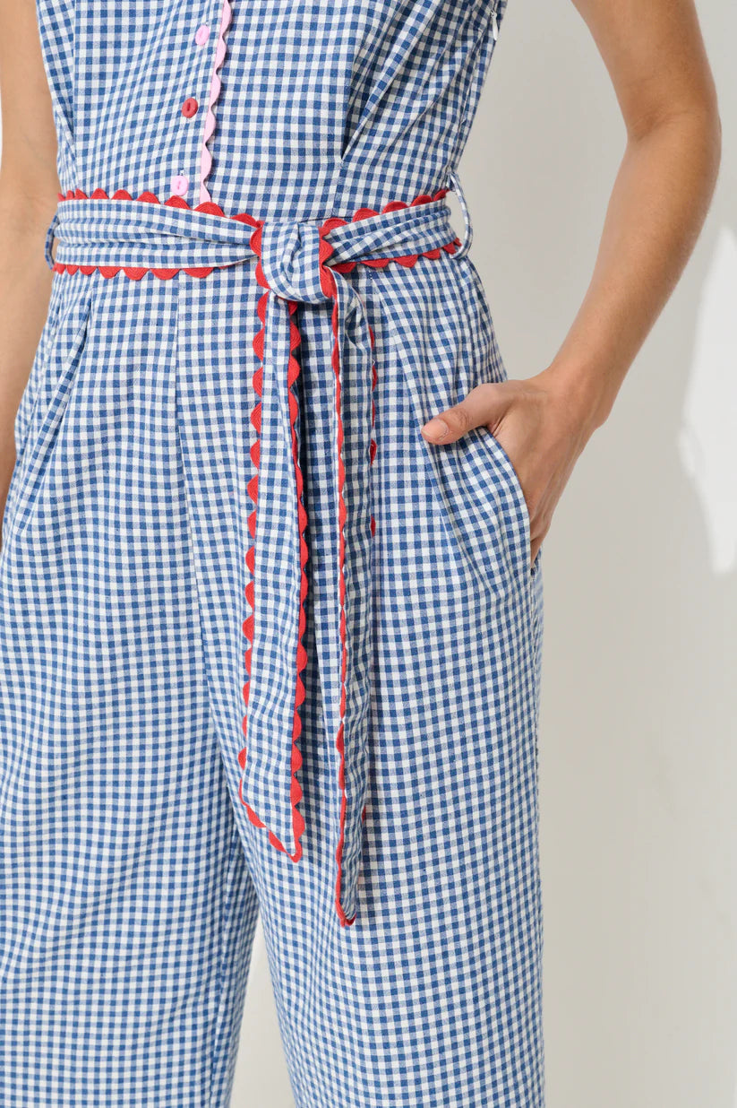 Marleen Gingham Jumpsuit