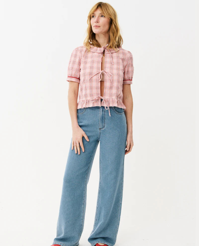 Aida Check Blouse
