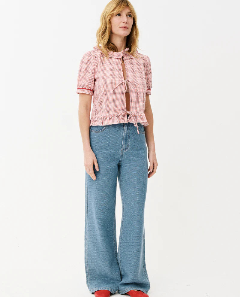 Aida Check Blouse