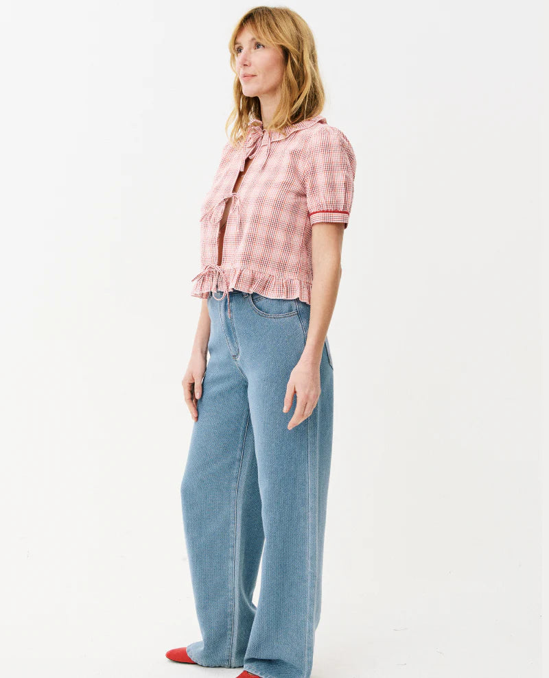 Aida Check Blouse