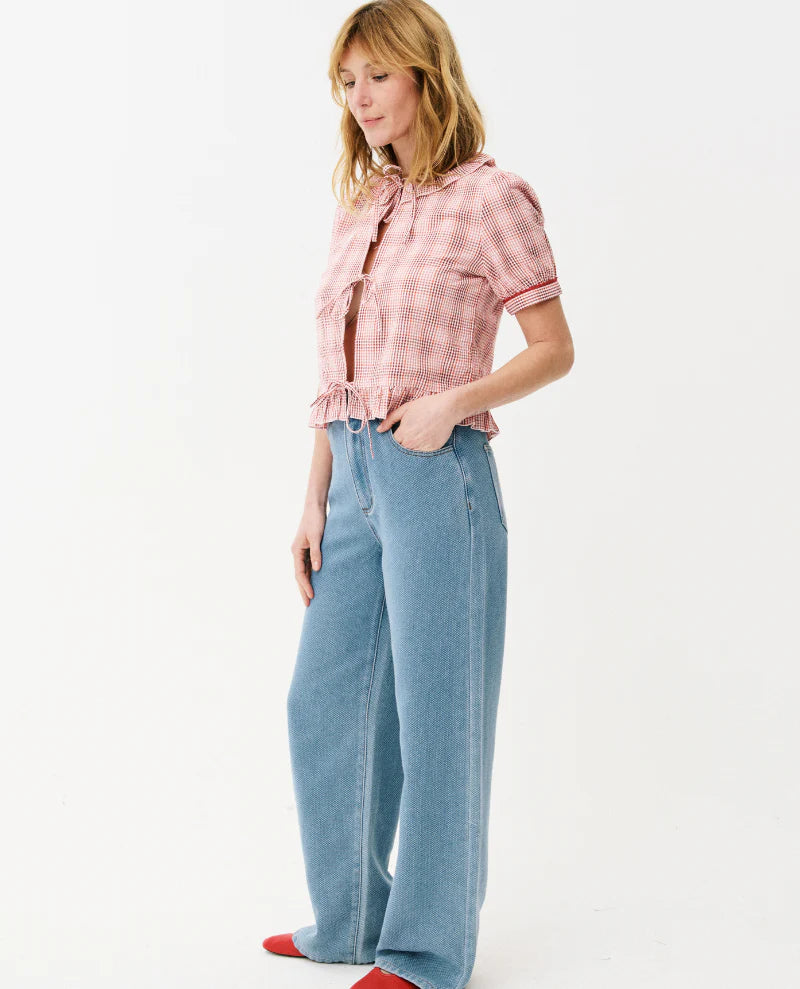 Aida Check Blouse