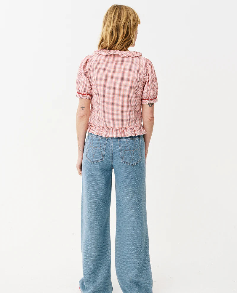 Aida Check Blouse