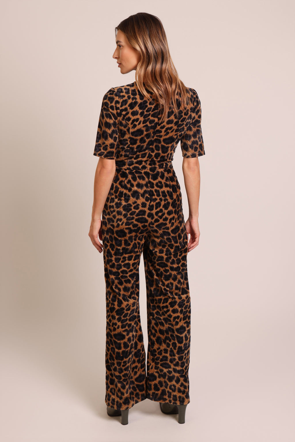 Traffic People Proceed with Caution Clan Jumpsuit – Leopard Print