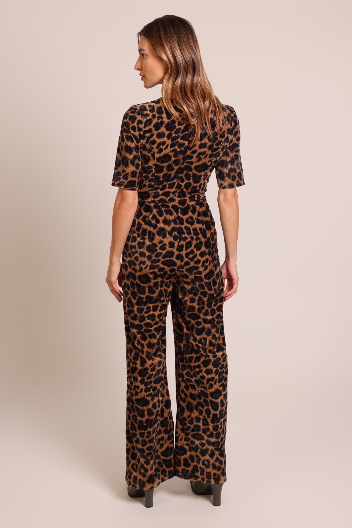 Traffic People Proceed with Caution Clan Jumpsuit – Leopard Print