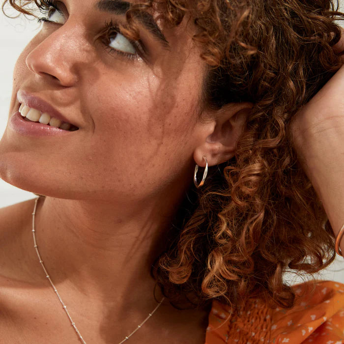 Ronda Piccolo Polished Gold Vermeil Hoop Earrings