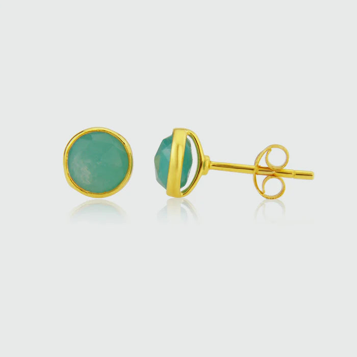 Savanne Gold Vermeil & Labradorite Stud Earrings