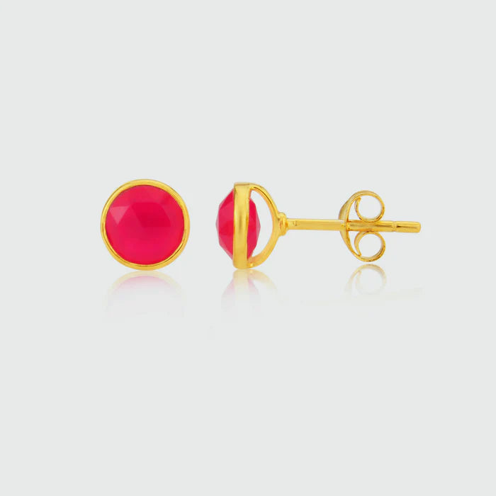 Savanne Gold Vermeil & Labradorite Stud Earrings