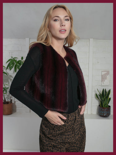 Nooki Edelweiss Gilet Plum Zig Zag