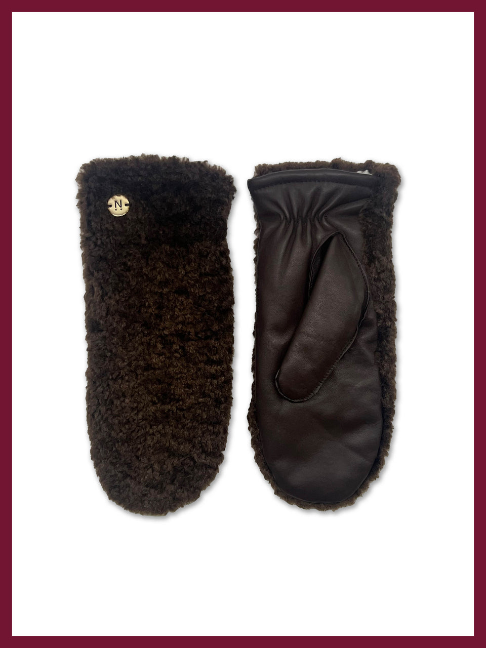 Nooki Roma Mitten in Chocolate