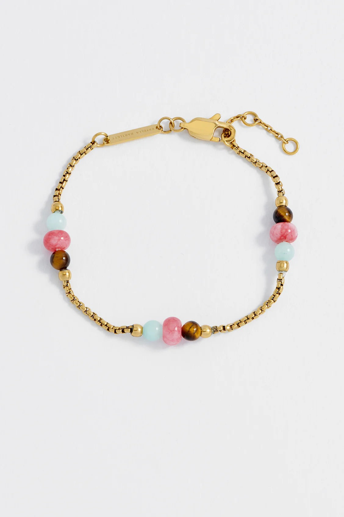 Multi Gemstone Rope Chain Bracelet