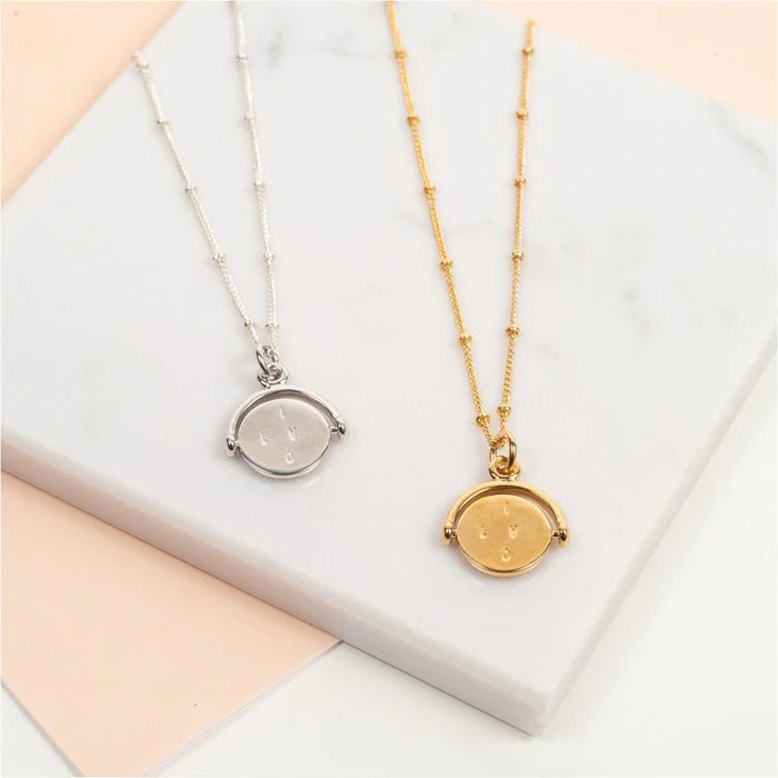Seychelles Yellow Gold Spinning I Love You Pendant