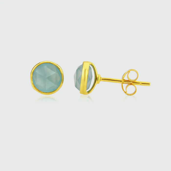 Savanne Gold Vermeil & Labradorite Stud Earrings