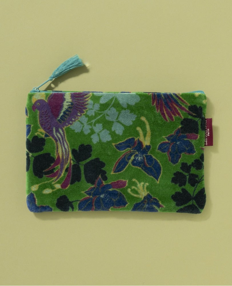 Small Velvet Tassel Zip Pouch